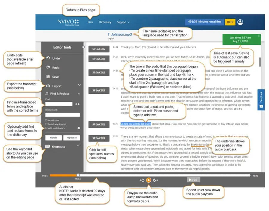 NVivo Transcription Cloud Annual Subscription max 50 hours